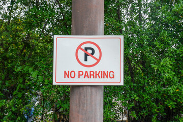 Parking symbol and No parking sign,traffic sign,sign prohibiting parking,No parking here road sign.