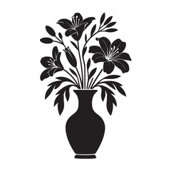 A colorful bouquet of spring flowers in a beautiful vase