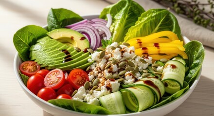 Delicious and Healthy Summer Salad Bowl Recipe.