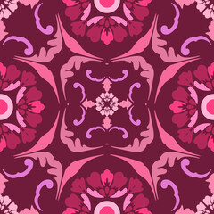 Abstract flora, Geometric Ethnic traditional seamless,Knitting,Navajo Native American Indian, tribal, traditional, pattern design for carpet, print, wrap, decorative, illustration, Fabric, Wallpaper, 