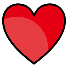 Heart  Icon Element For Design