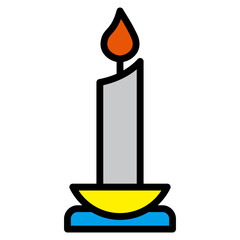 Candle  Icon Element For Design