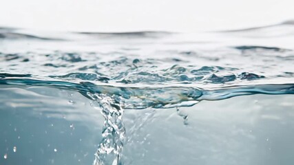 Fresh fruits splashing into crystal water in slow motion, refreshing summer vibe