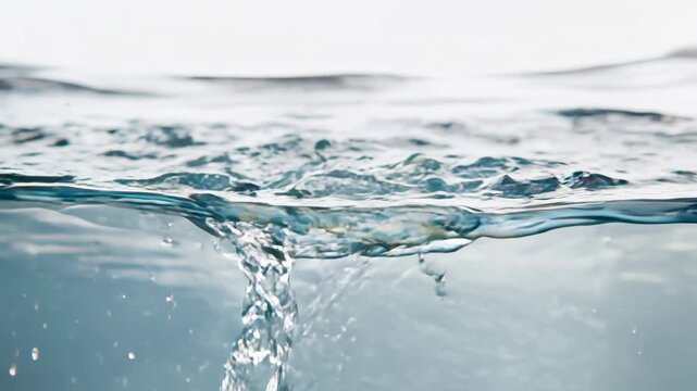 Fresh fruits splashing into crystal water in slow motion, refreshing summer vibe