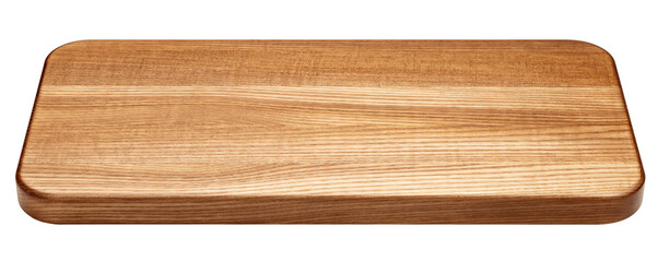 wooden Cutting Board, isolated on white background, full depth of field