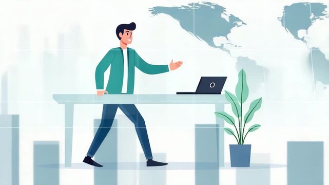 Affordable Flat Tailored Cybersecurity Solutions for Small Businesses: Risk Management & Employee Training to Safeguard Sensitive Data in a Cute Vector Style