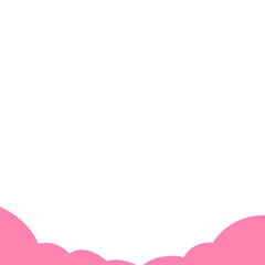 Fototapeta premium Pink Clouds Border