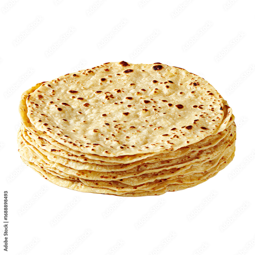 Poster stack of golden - brown flatbreads a culinary staple ready to be enjoyed with fillings or as a side 
