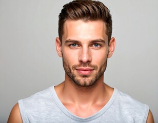 Obraz premium Handsome man, confident, and stylish
