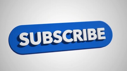 Animated subscribe button encourages viewers to engage with your channel and boost interaction