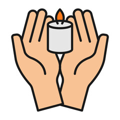 Solidarity Light Icon For Design Elements