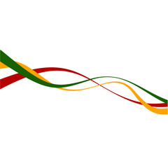 Juneteenth Wave Line Ornament