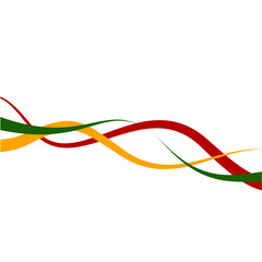 Juneteenth Wave Line Ornament