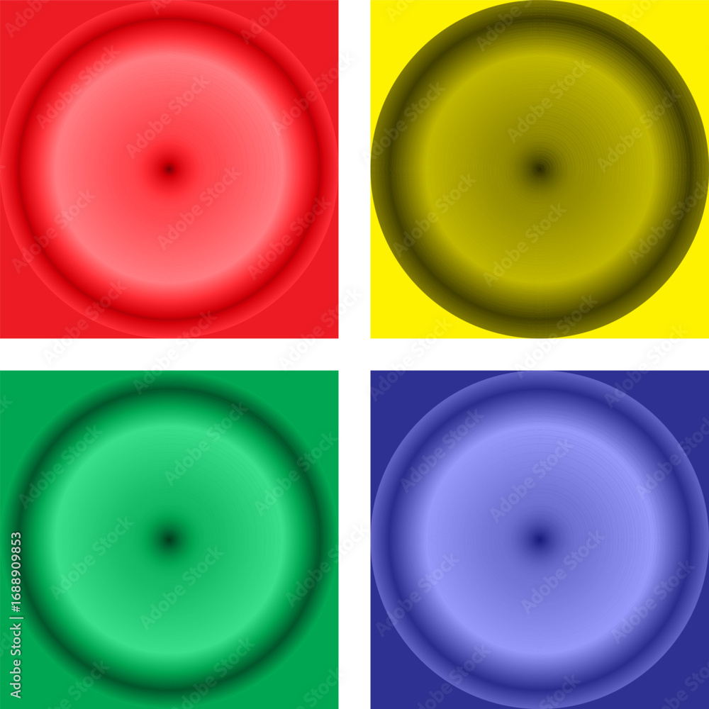 Poster colorful gradient circle button set | abstract vector illustrations