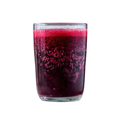 Refreshing Sparkling Red Beverage in Glass