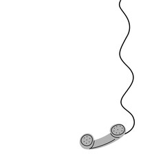 Telephone with cord