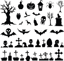 Halloween Icon Set, Halloween File, Bottle, Skull Icon