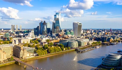 Fototapeta premium Panoramic London skyline view