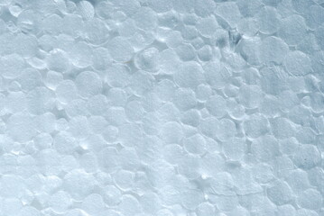 polystyrene foam, white texture, close-up