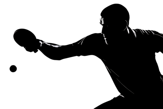 Intense silhouette of a determined athlete training intensely, pushing limits with powerful focus for ultimate performance and victory