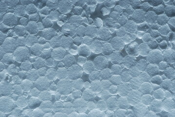 polystyrene foam, white texture, close-up