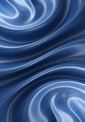 Naklejka premium Dynamic swirls of deep blue fabric exhibit a smooth, flowing texture.