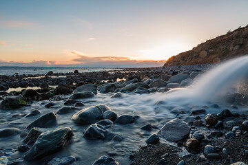 Sunset at Rathcor Bay Beach, County Louth, Ireland