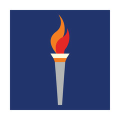 Torch flame symbol