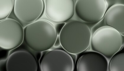 Metal, stainless steel spheres with 3D reflections arranged in a row. Digitally drawn and manipulated on a tablet, in an abstract background style used for design,not AI.