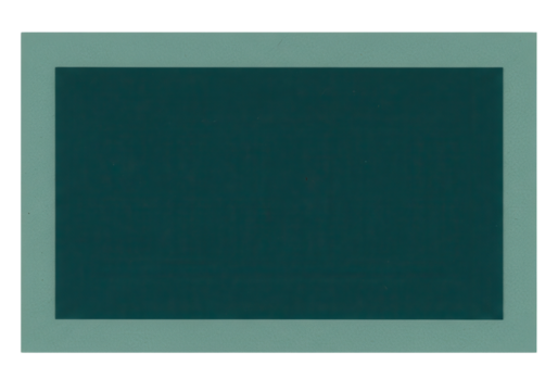 Teal colored frame for text overlay isolated PNG with Transparent Background - Powered by Adobe