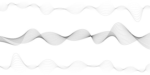 Abstract business and technology background with black lines wave stripe design.  template, background. Vector illustration. 