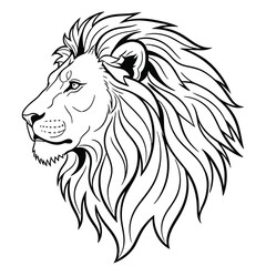 Fototapeta premium lion head mascot