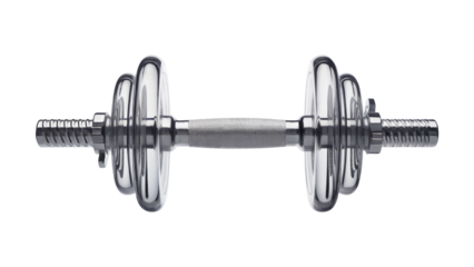Professional chrome dumbbell for intense gym workouts and strength training
