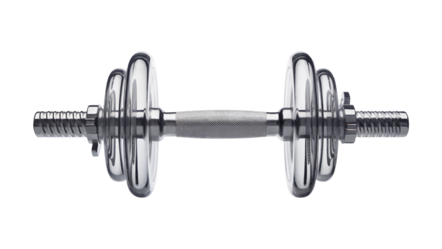 Professional chrome dumbbell for intense gym workouts and strength training