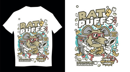 Vector Illustration of an abstract t-shirt design in background