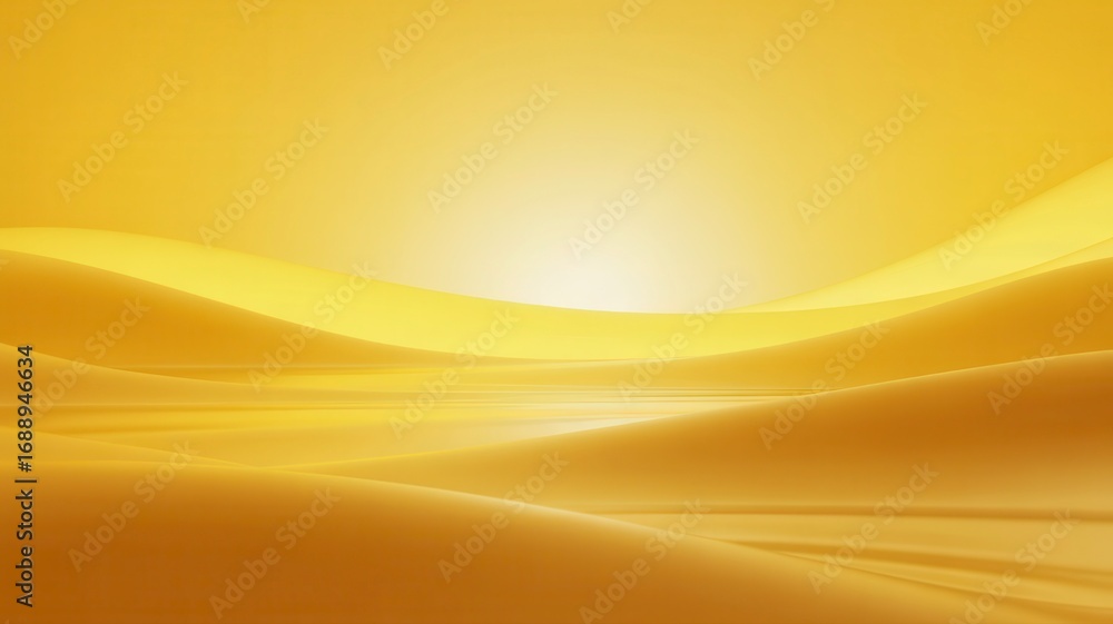 Aufkleber abstract golden waves with soft light create a serene and luxurious backdrop for design