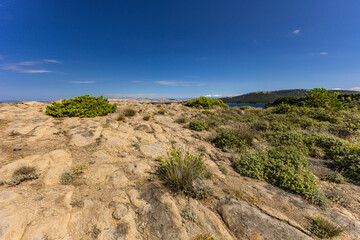Rab Pyramids, Sand Dunes, Lopar, Strucic Beach on Rab Island,