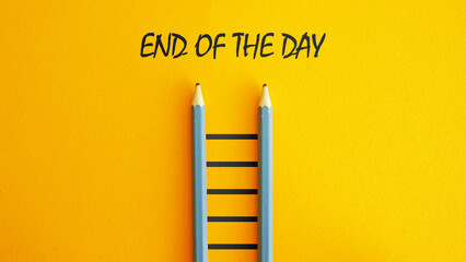 EOD End Of the Day is shown using the text as business concept