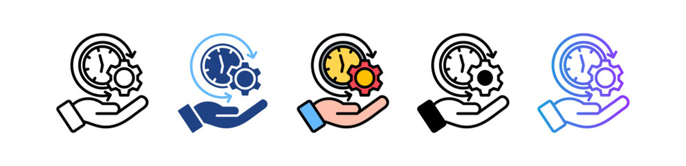 Time Management multiple icon