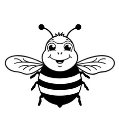 Illustration of honey bee icon