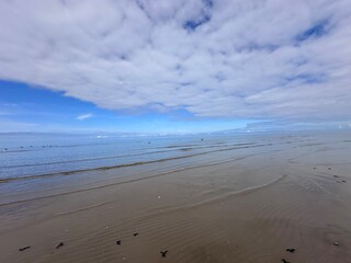 beach and clouds