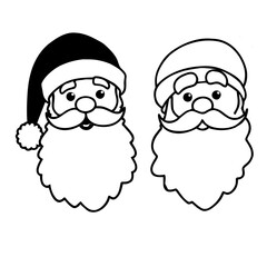 Illustration of Santa icon Vector
