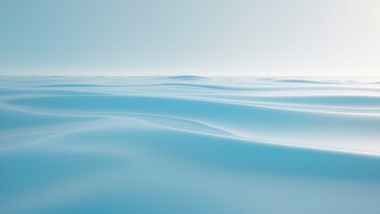 Fototapeta premium Calm ocean surface with gentle waves and ripples, serene and peaceful seascape.
