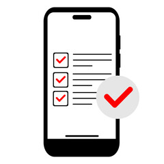 Phone With Checkmark Icon