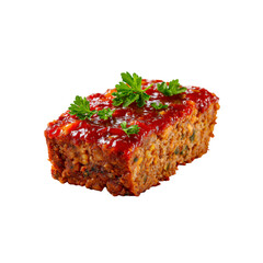Delicious Glazed Vegetarian Meatloaf Slice