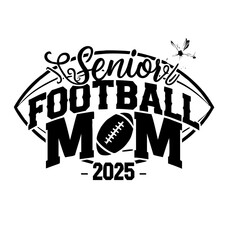 Vector illustration of football mom 