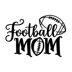 Vector illustration of football mom 
