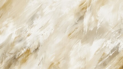 Abstract canvas with brushstrokes in beige, white, brown