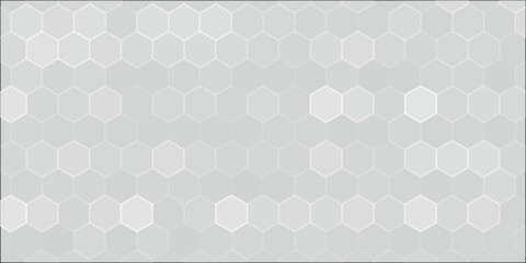 White hexagons geometric background, minimal honeycomb pattern wallpaper.