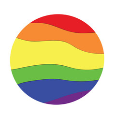rainbow flag button